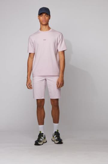 Koszulki BOSS Relaxed Fit Ciemny Różowe Męskie (Pl21274)